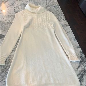 Ivory sweater dress